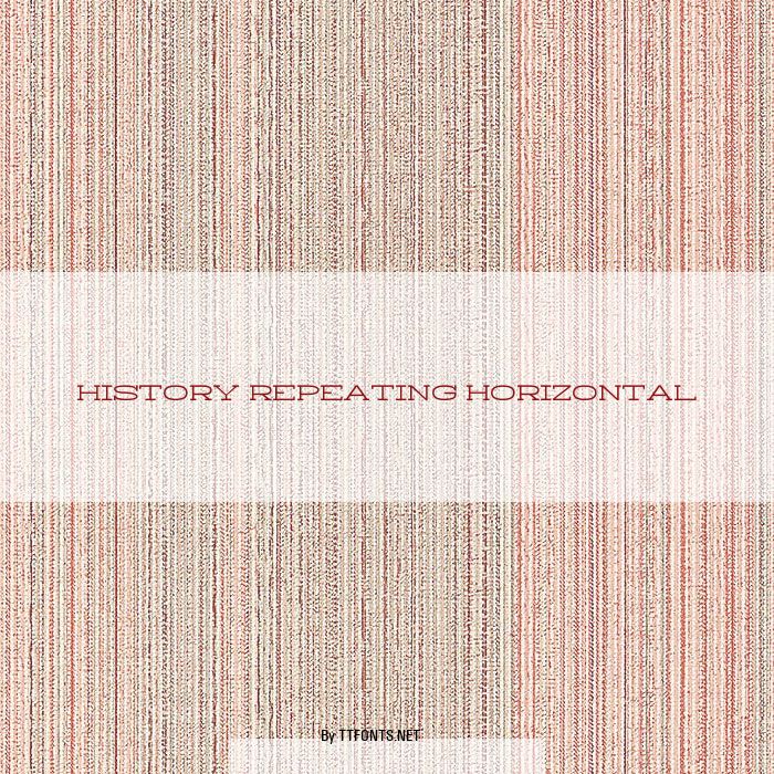 History Repeating Horizontal example
